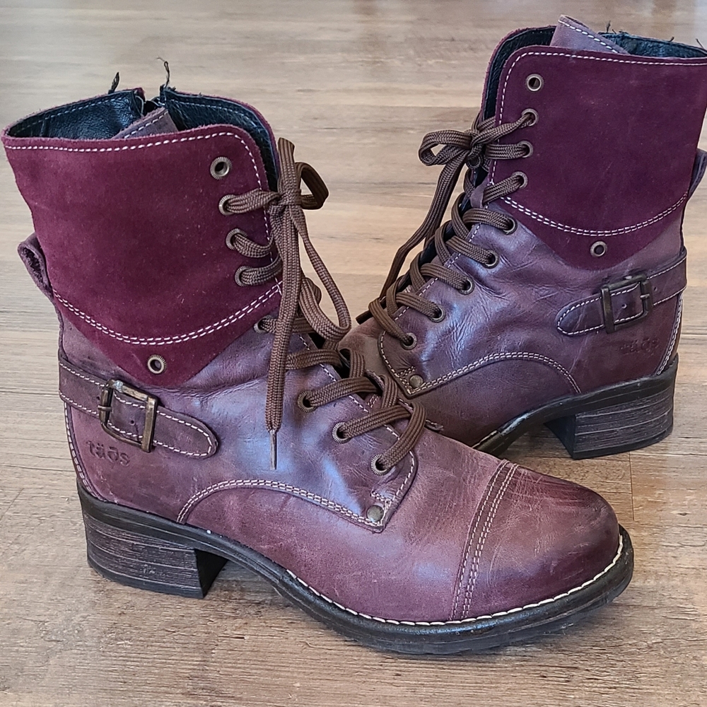 Taos Footwear Crave Purple Leather Boot